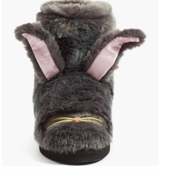 Kate Spade Bethie faux fur Rabbit Bunny Slippers size 8 **PLEASE READ** - Picture 2 of 13